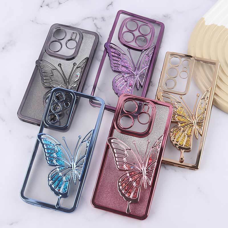 قاب آکواریومی اکلیلی طرح پروانه برجسته محافظ لنزدار