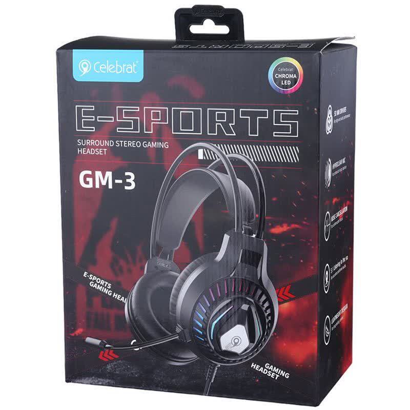 هدست گیمینگ سیم دار Celebrat GM-3