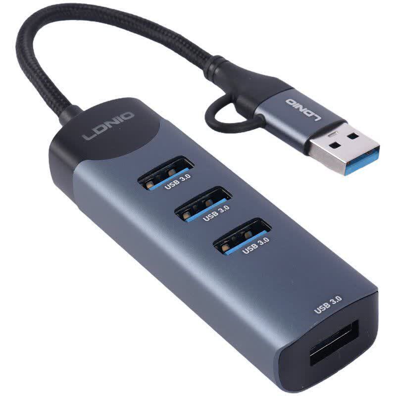 هاب 4 پورت Type-C /USB الدینیو DS-134UC