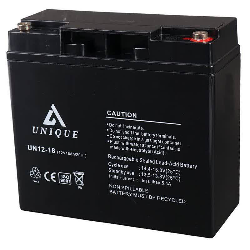باتری 12 ولت 18000 میلی آمپر یونیک UN12-18