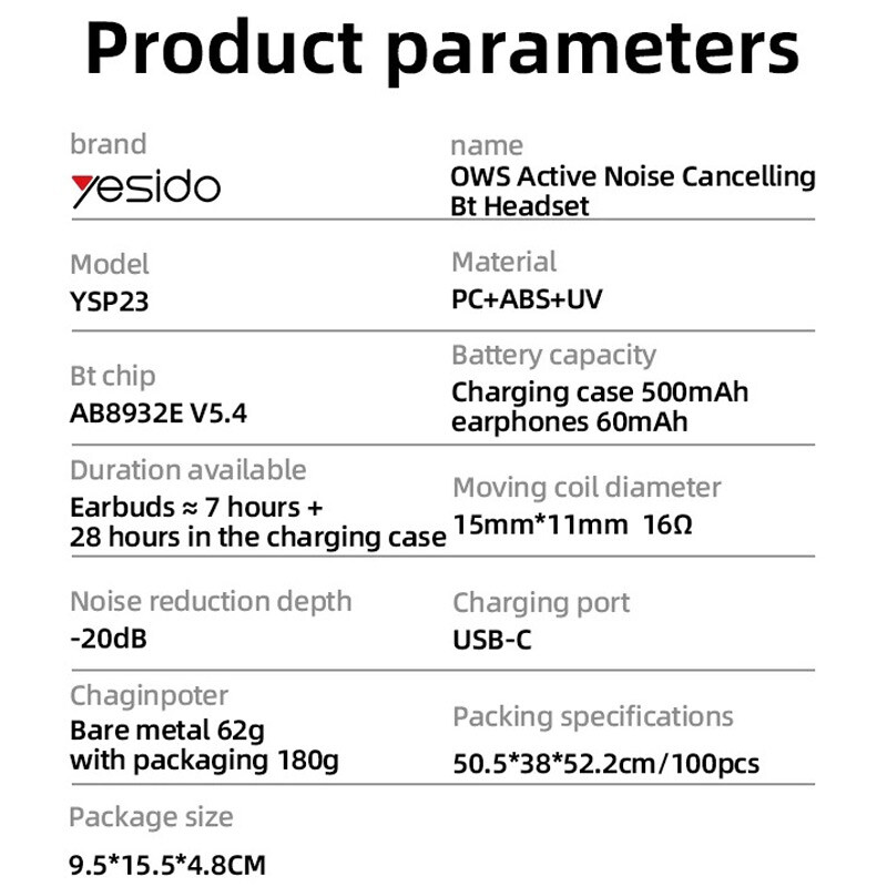 هندزفری بلوتوثی یسیدو YSP23