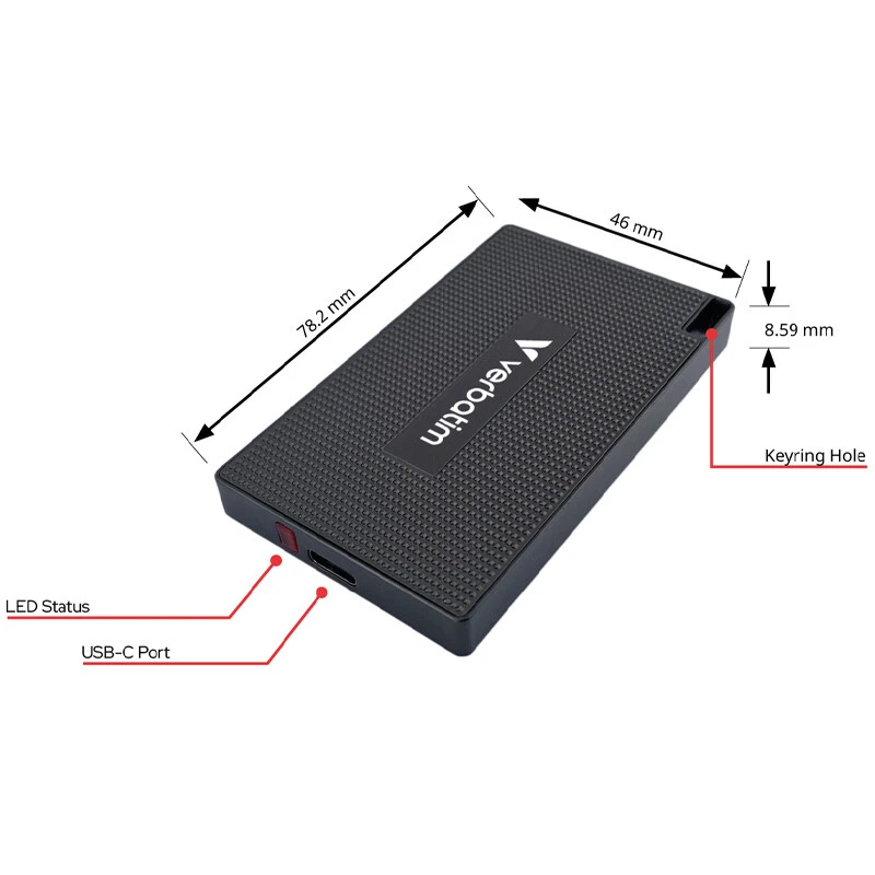 حافظه اکسترنال SSD ورباتیم Verbatim Metal Mini 1TB
