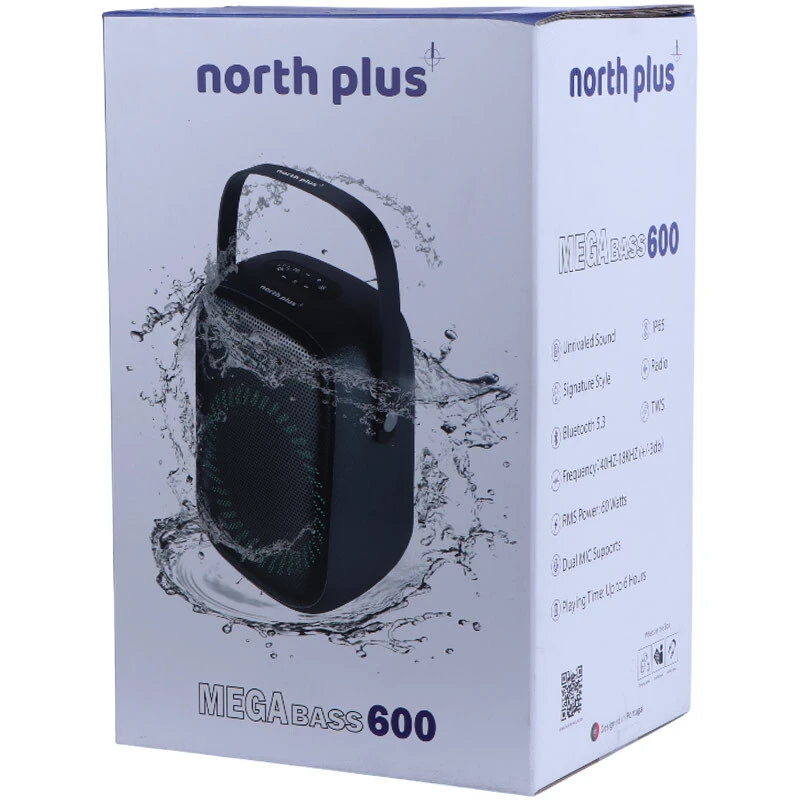 اسپیکر بلوتوثی نورث پلاس Mega Bass 600