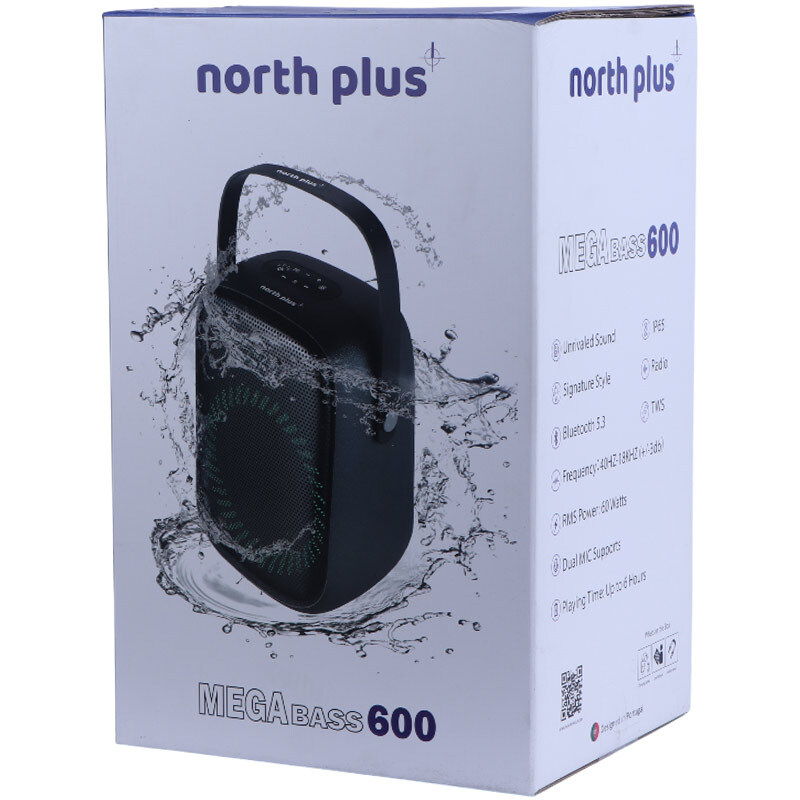 اسپیکر بلوتوثی نورث پلاس Mega Bass 600