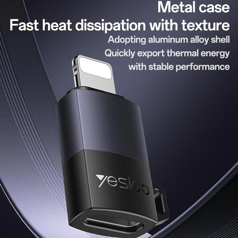 تبدیل OTG تایپ سی به لایتنینگ یسیدو GS27