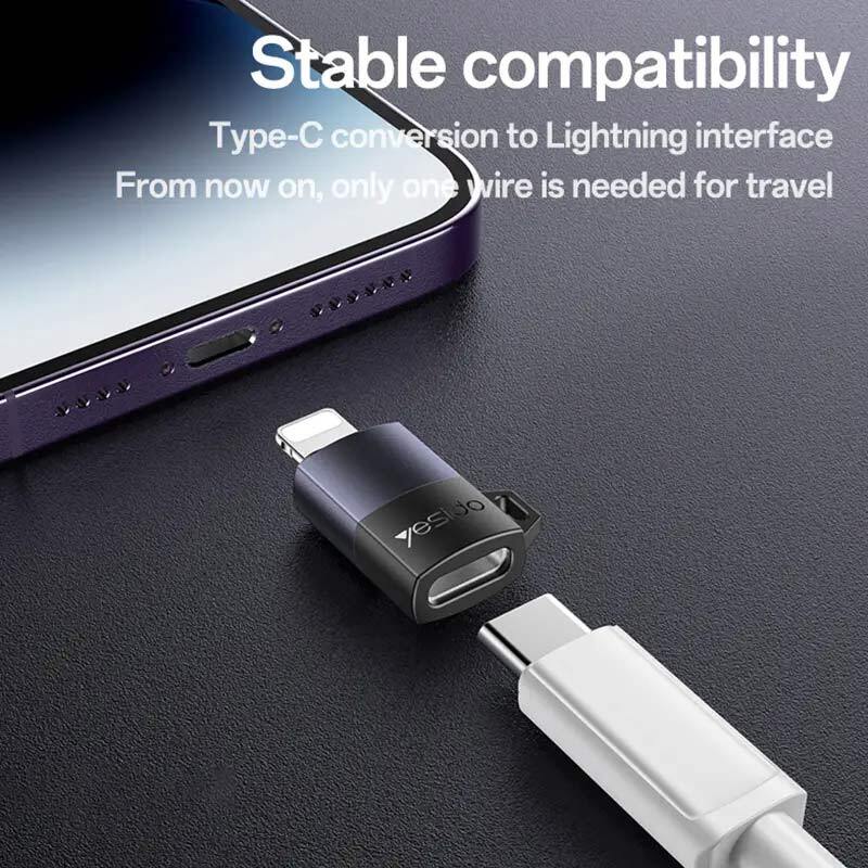 تبدیل OTG تایپ سی به لایتنینگ یسیدو GS27