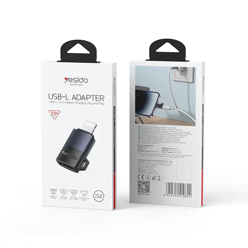 تبدیل OTG تایپ سی به لایتنینگ یسیدو GS27