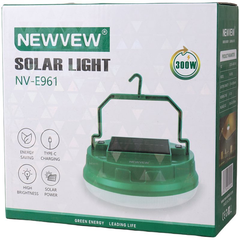 لامپ شارژی خورشیدی 300 وات Newvew NV-E961