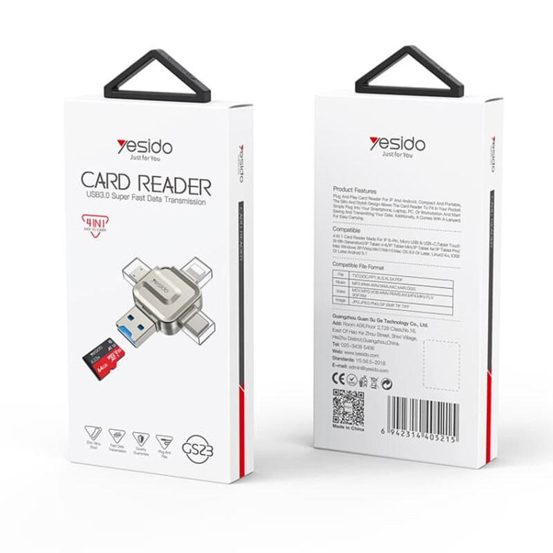 رم ریدر همه کاره Yesido GS23 OTG