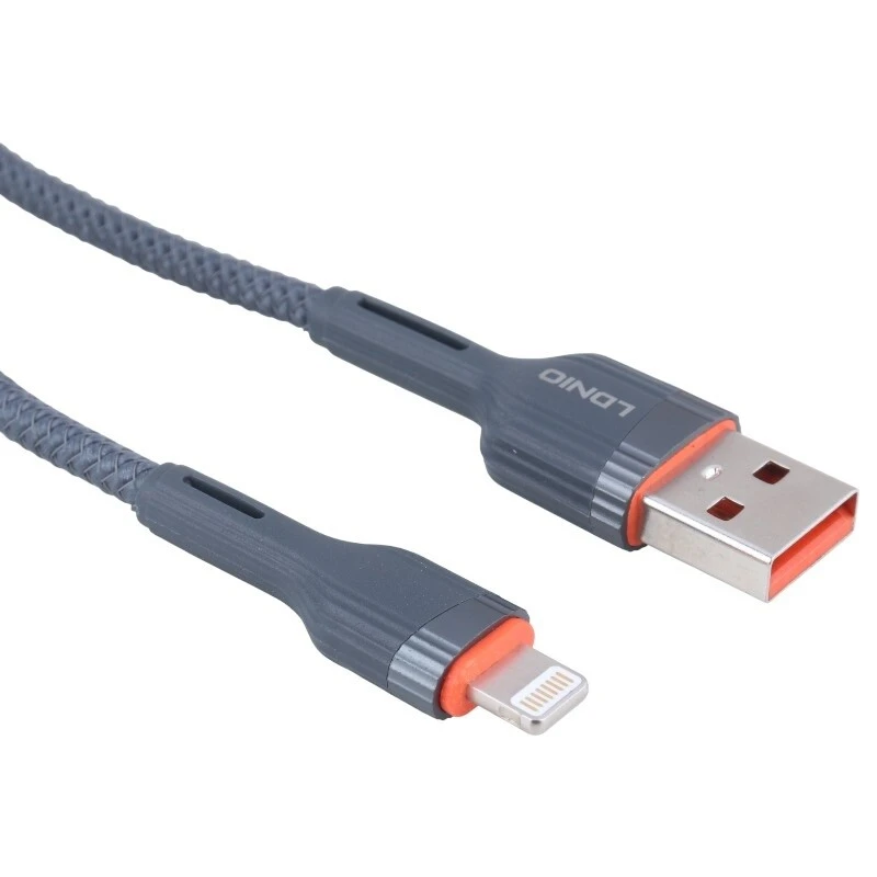 کابل لایتنینگ فست شارژ 30 وات الدینیو LS641 طول 1 متر