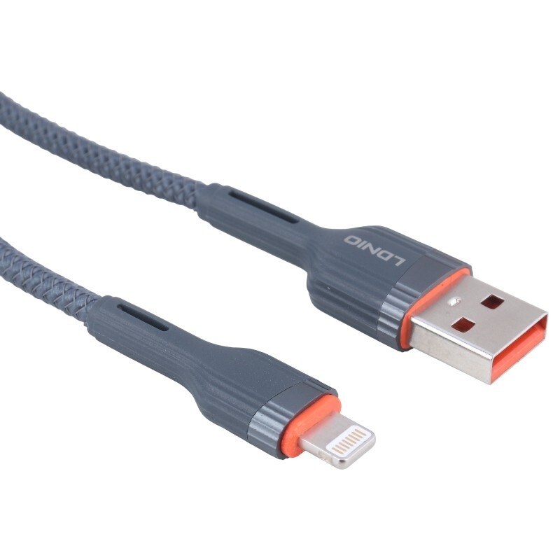 کابل لایتنینگ فست شارژ 30 وات الدینیو LS641 طول 1 متر