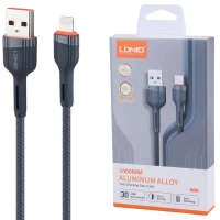 کابل لایتنینگ فست شارژ 30 وات الدینیو LS641 طول 1 متر