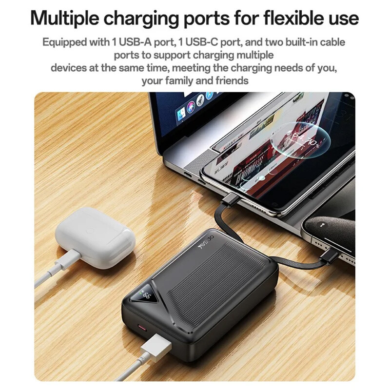 پاور بانک فست شارژ یسیدو YP84 QC PD 22.5W ظرفیت 10000 میلی آمپر ساعت