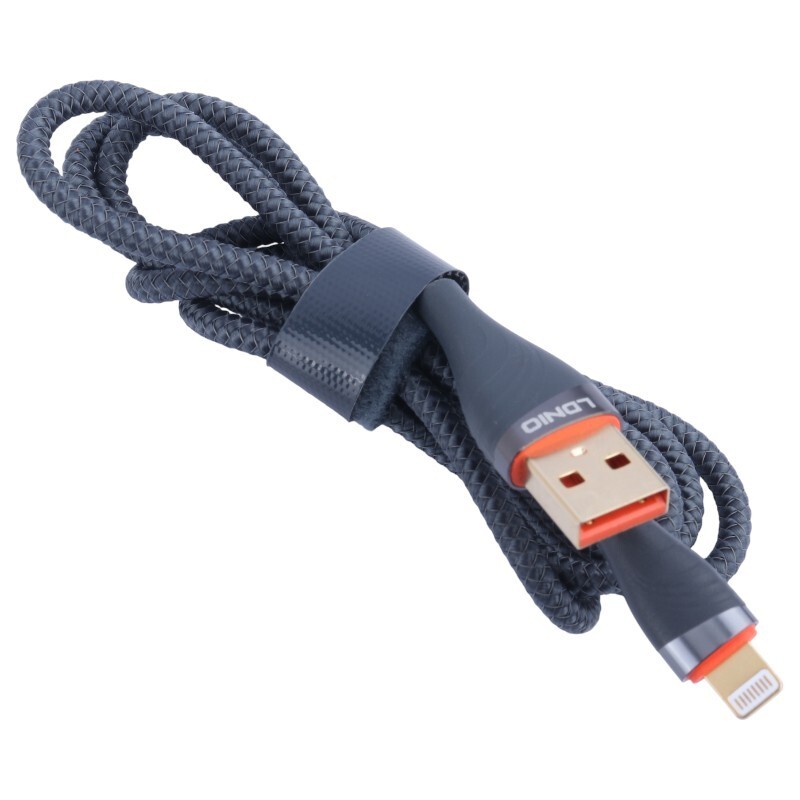 کابل لایتنینگ فست شارژ 30 وات الدینیو LS691 طول 1 متر