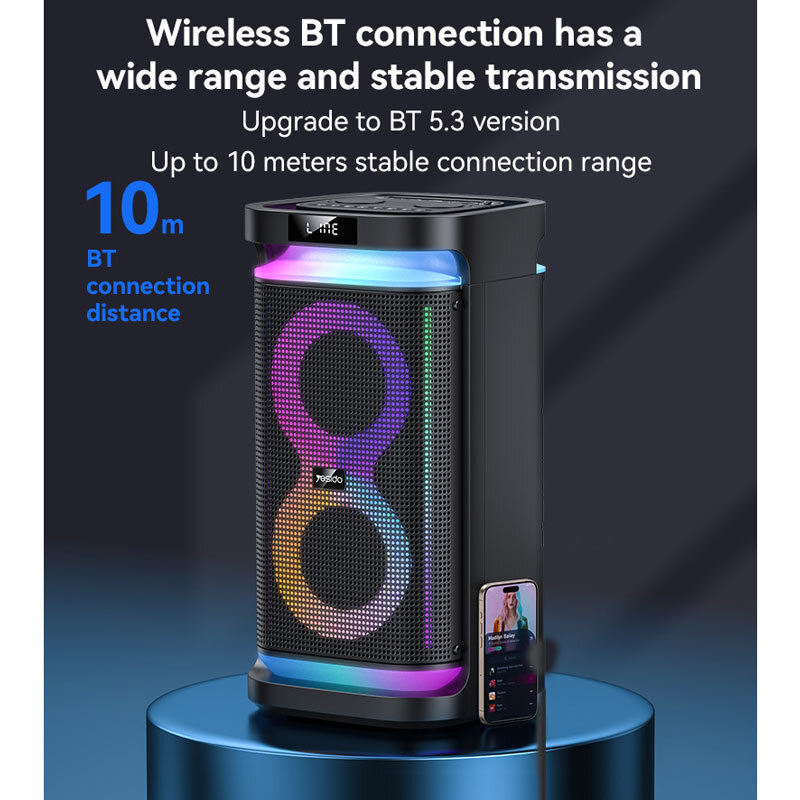 اسپیکر چمدانی بلوتوثی یسیدو YSW29 + میکروفون و ریموت کنترل