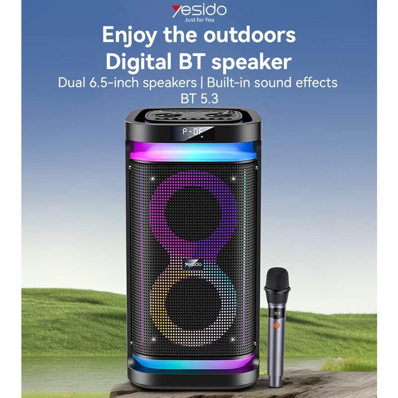 اسپیکر چمدانی بلوتوثی یسیدو YSW29 + میکروفون و ریموت کنترل