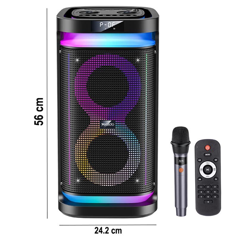 اسپیکر چمدانی بلوتوثی یسیدو YSW29 + میکروفون و ریموت کنترل