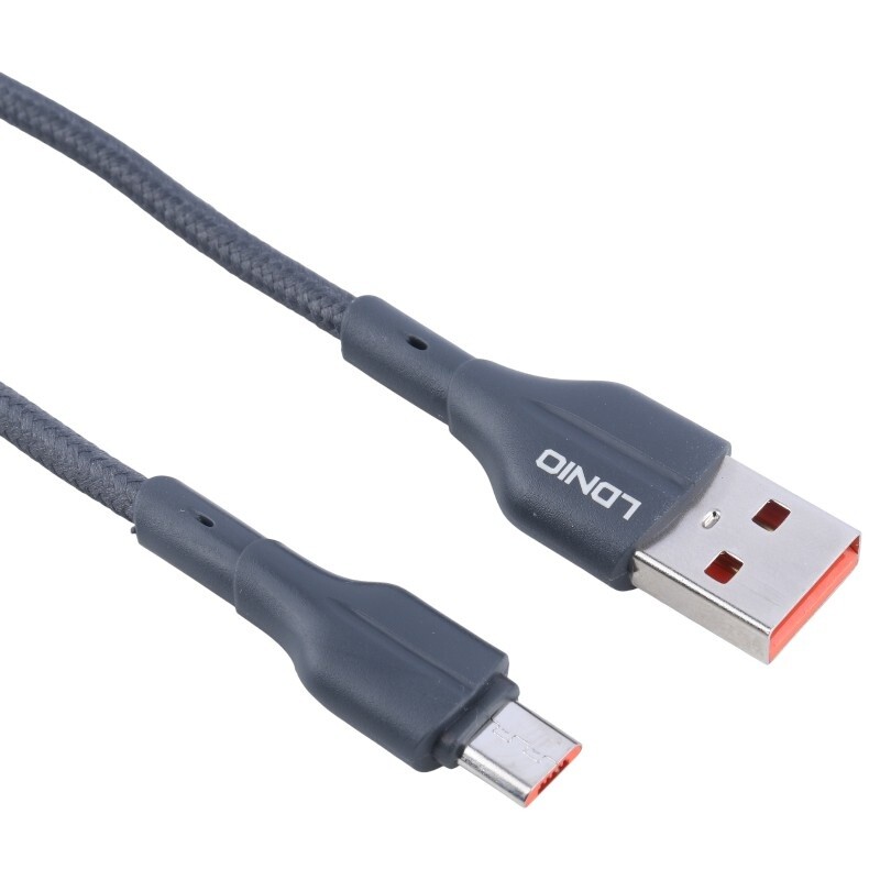 کابل میکرو یو اس بی فست شارژ 25 وات الدینیو LS851 طول 1 متر