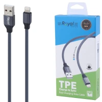 کابل لایتنینگ فست شارژ 2.4 آمپر رویال RCA-110 طول 1 متر