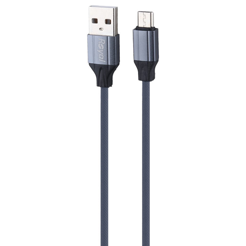 کابل میکرو یو اس بی فست شارژ 2.4 آمپر رویال RCS-118 طول 1 متر