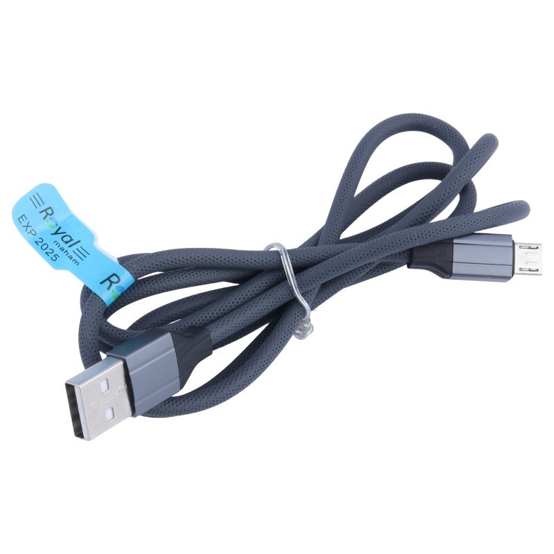 کابل میکرو یو اس بی فست شارژ 2.4 آمپر رویال RCS-118 طول 1 متر
