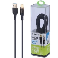 کابل تایپ سی فست شارژ 18 وات رویال RCC-135 طول 1 متر
