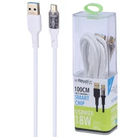 کابل میکرو یو اس بی فست شارژ 18 وات رویال RCS-119 طول 1 متر