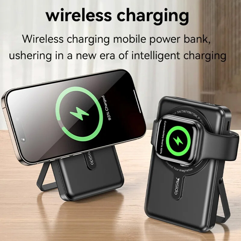 پاور بانک بی سیم فست شارژ یسیدو YP72 PD 22.5W ظرفیت 10000 میلی آمپر ساعت