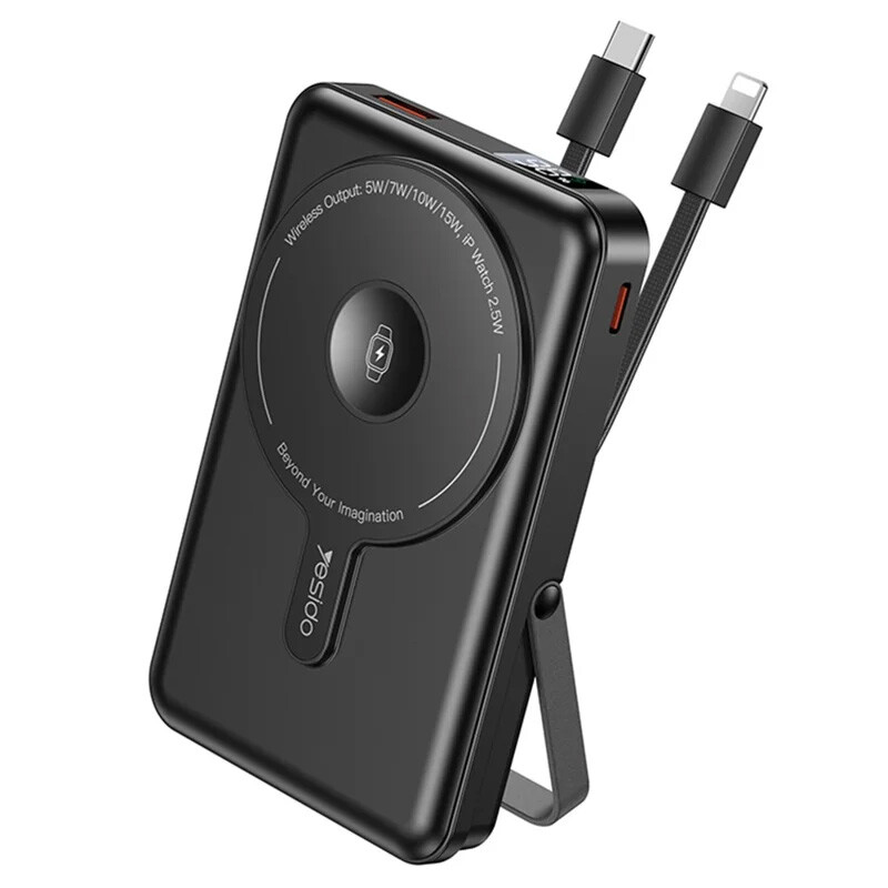 پاور بانک بی سیم فست شارژ یسیدو YP72 PD 22.5W ظرفیت 10000 میلی آمپر ساعت
