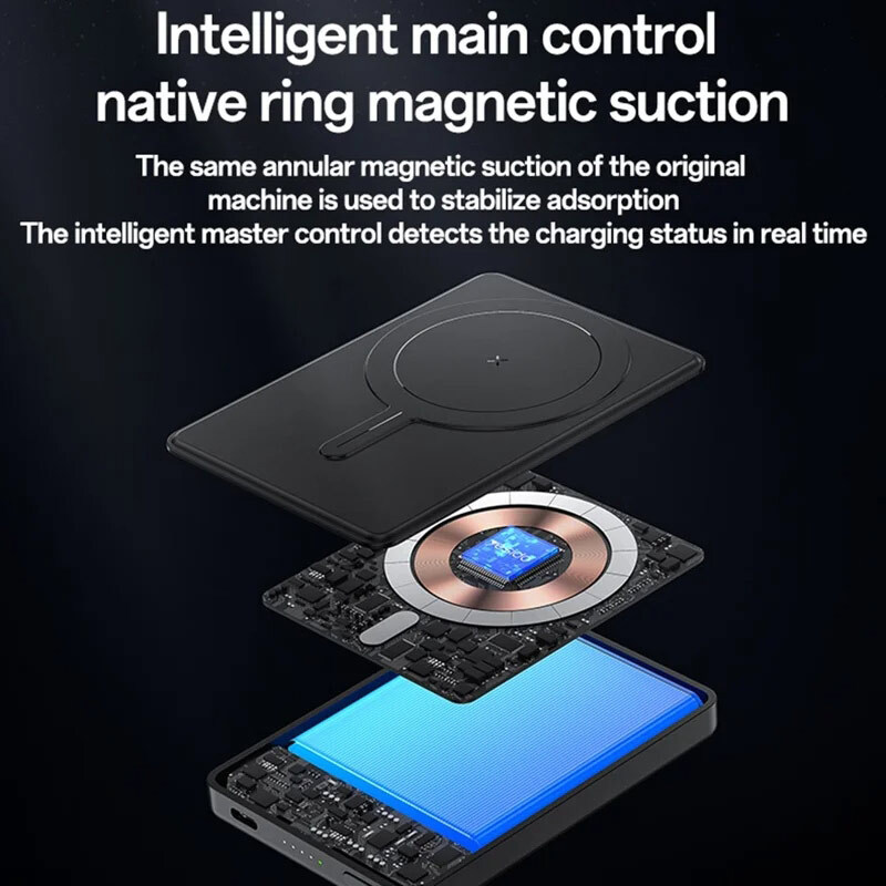 پاور بانک بی سیم فست شارژ یسیدو YP78 PD 20W ظرفیت 10000 میلی آمپر ساعت