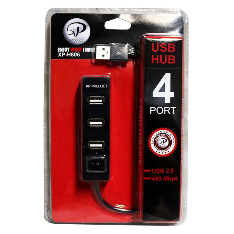 هاب 4 پورت USB2.0 اکس پی پروداکت XP-H806