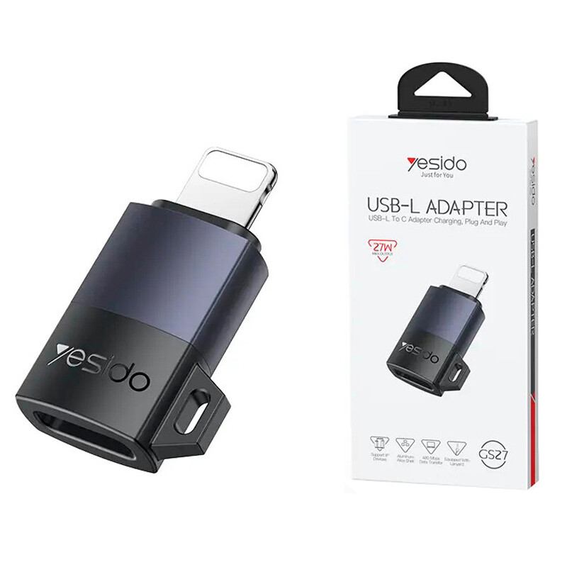 تبدیل OTG تایپ سی به لایتنینگ یسیدو GS27