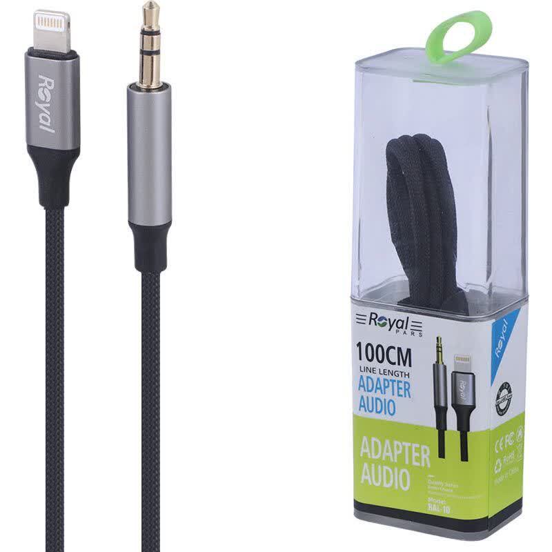 کابل تبدیل Lightning به AUX رویال RAL-10 طول 1 متر