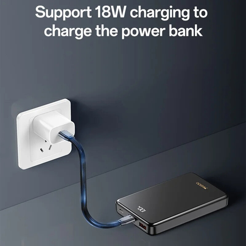 پاور بانک فست شارژ یسیدو YP75 PD 22.5W ظرفیت 10000 میلی آمپر ساعت