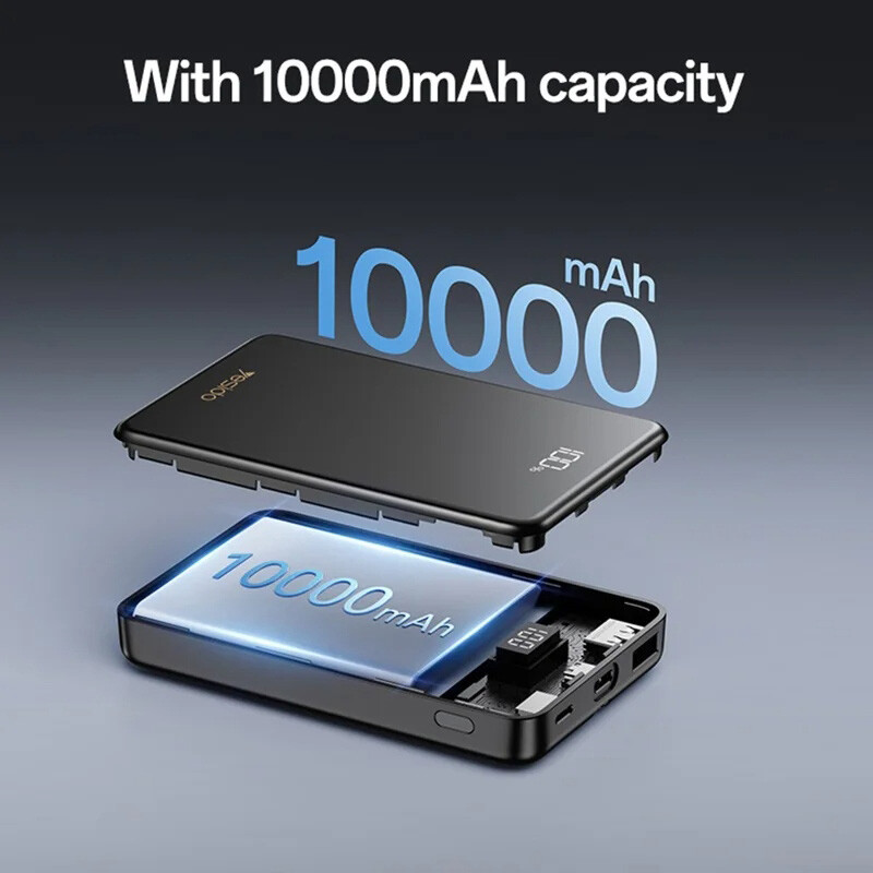 پاور بانک فست شارژ یسیدو YP75 PD 22.5W ظرفیت 10000 میلی آمپر ساعت