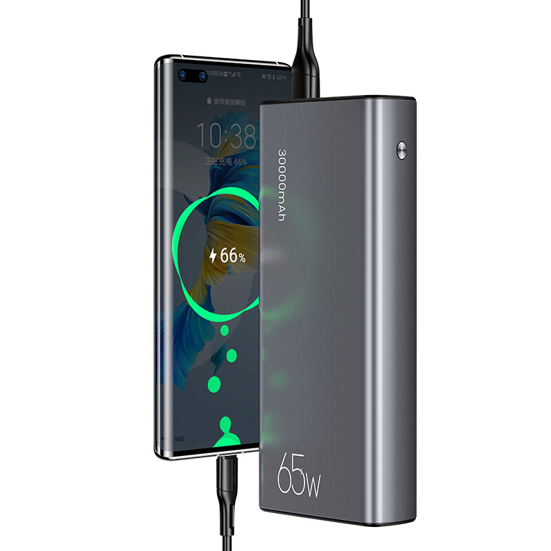 پاور بانک فست شارژ یوسامز US-CM QC3.0 PD 65W ظرفیت 30000 میلی آمپر ساعت