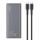 پاور بانک فست شارژ یوسامز US-CM QC3.0 PD 65W ظرفیت 30000 میلی آمپر ساعت