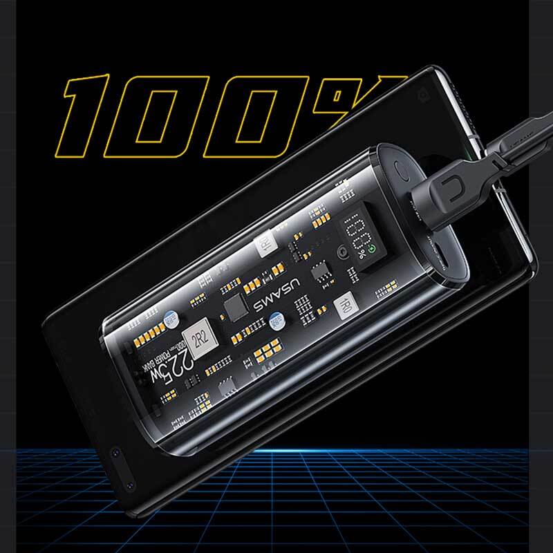 پاور بانک فست شارژ یوسامز US-CD189 QC3.0 PD 20W ظرفیت 9000 میلی آمپر ساعت