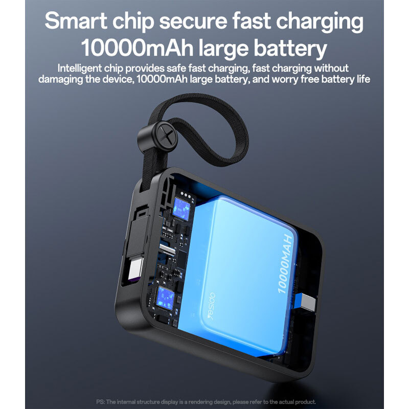 پاور بانک فست شارژ یسیدو YP64 PD QC 22.5W ظرفیت 10000 میلی آمپر ساعت