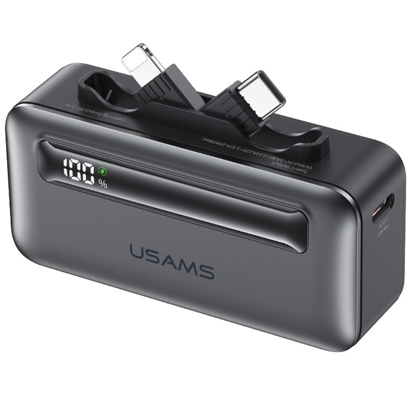 پاور بانک فست شارژ یوسامز CD233 PD 20W ظرفیت 4500 میلی آمپر ساعت