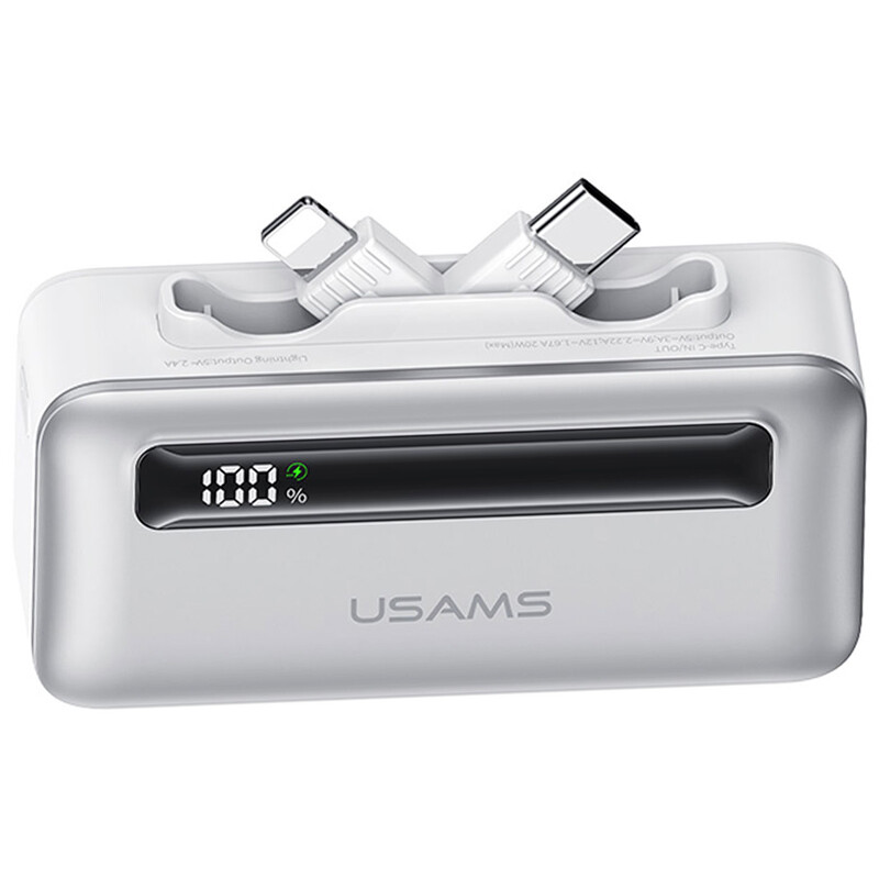 پاور بانک فست شارژ یوسامز CD233 PD 20W ظرفیت 4500 میلی آمپر ساعت