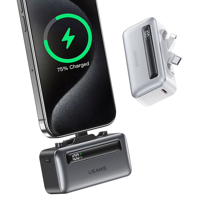 پاور بانک فست شارژ یوسامز CD233 PD 20W ظرفیت 4500 میلی آمپر ساعت