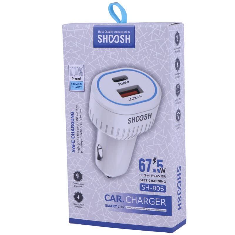 شارژر فندکی 30 وات شوش SH-806