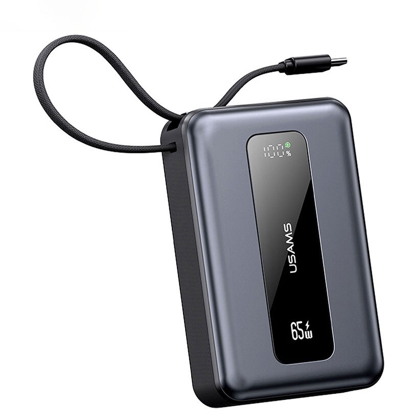 پاور بانک فست شارژ یوسامز CD243 QC3.0 PD 65W ظرفیت 20000 میلی آمپر ساعت