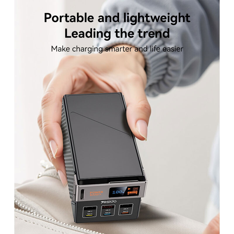 پاور بانک فست شارژ یسیدو YP63 PD 22.5W ظرفیت 50000 میلی آمپر ساعت