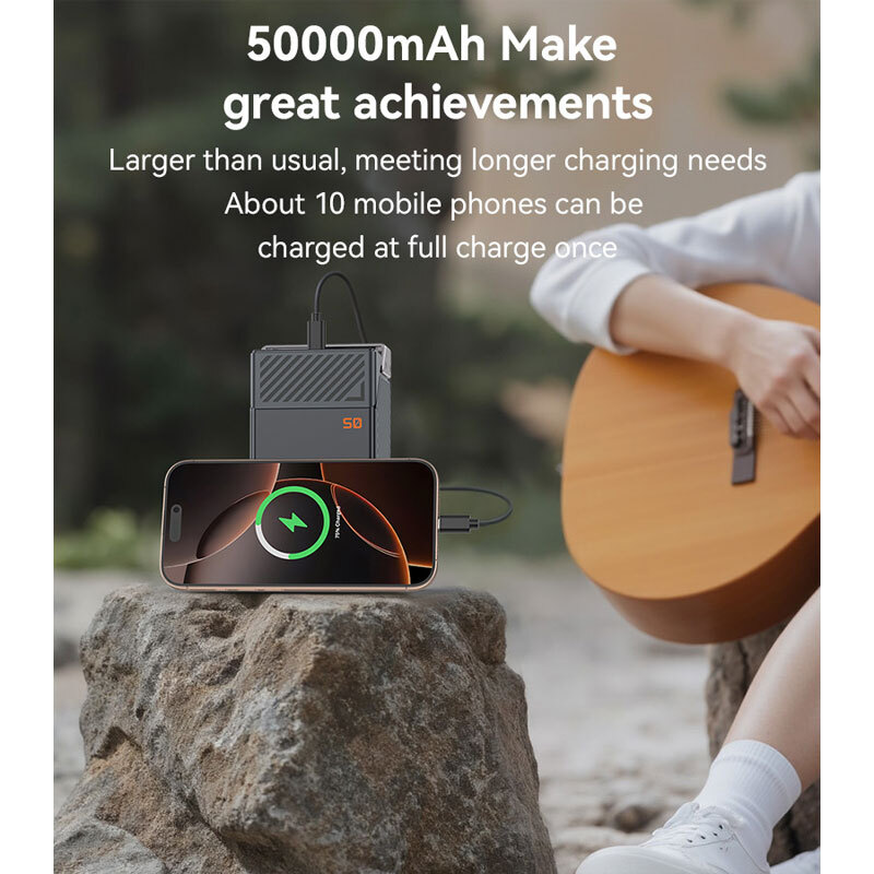 پاور بانک فست شارژ یسیدو YP63 PD 22.5W ظرفیت 50000 میلی آمپر ساعت