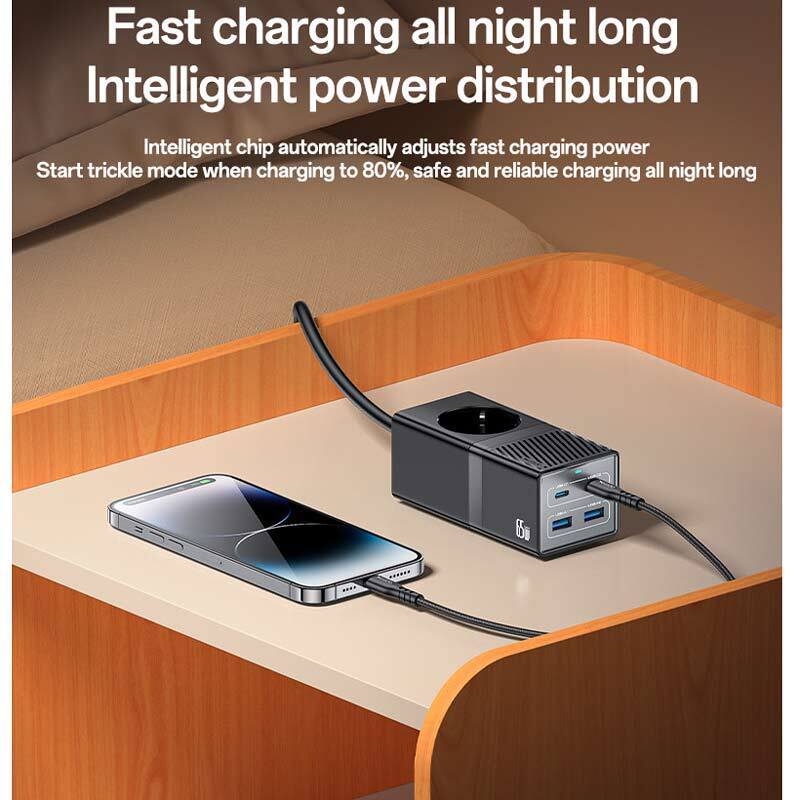 چند راهی 1 خانه برق یسیدو Yesido MC36 با کابل 1.5 متری + شارژر USB و Type-C