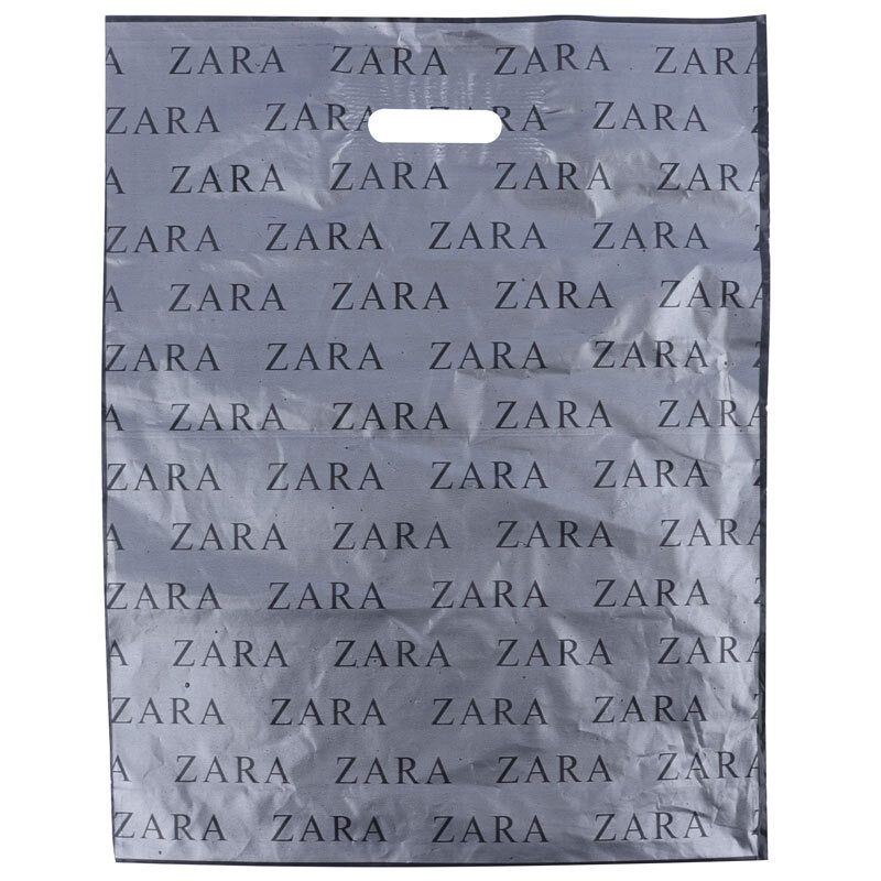 نایلون دسته دار طرح زارا سایز 50*40 سانتی متر بسته 1 کیلویی