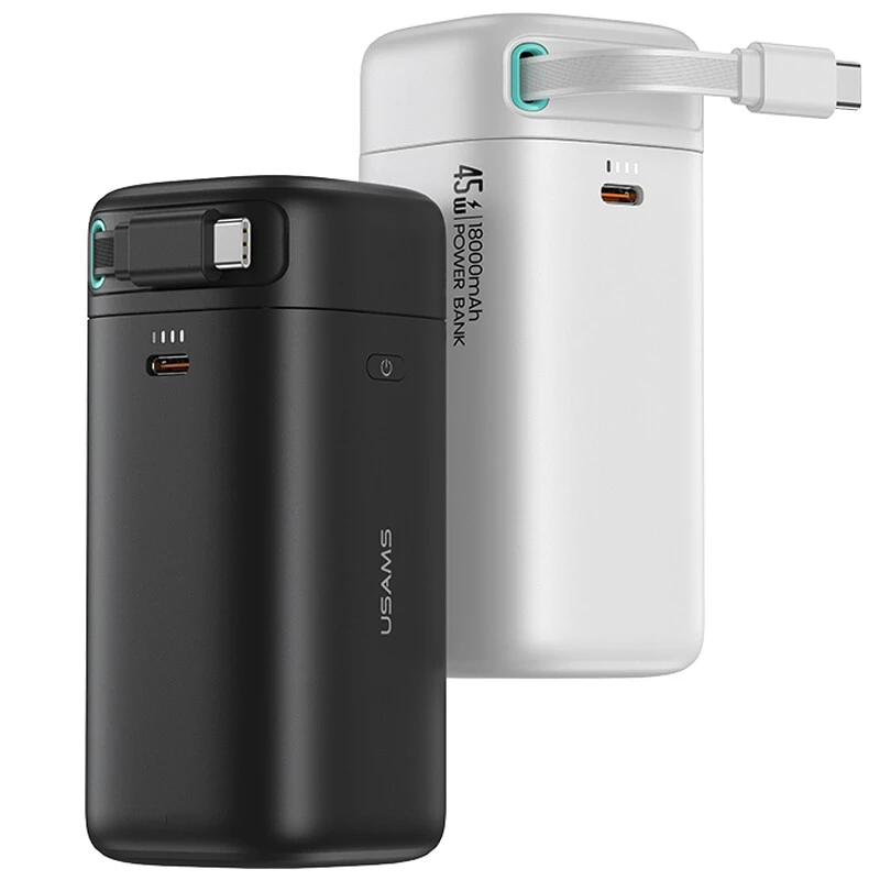 پاور بانک فست شارژ یوسامز XMF Series US-CD216 PD 45W ظرفیت 18000 میلی آمپر ساعت