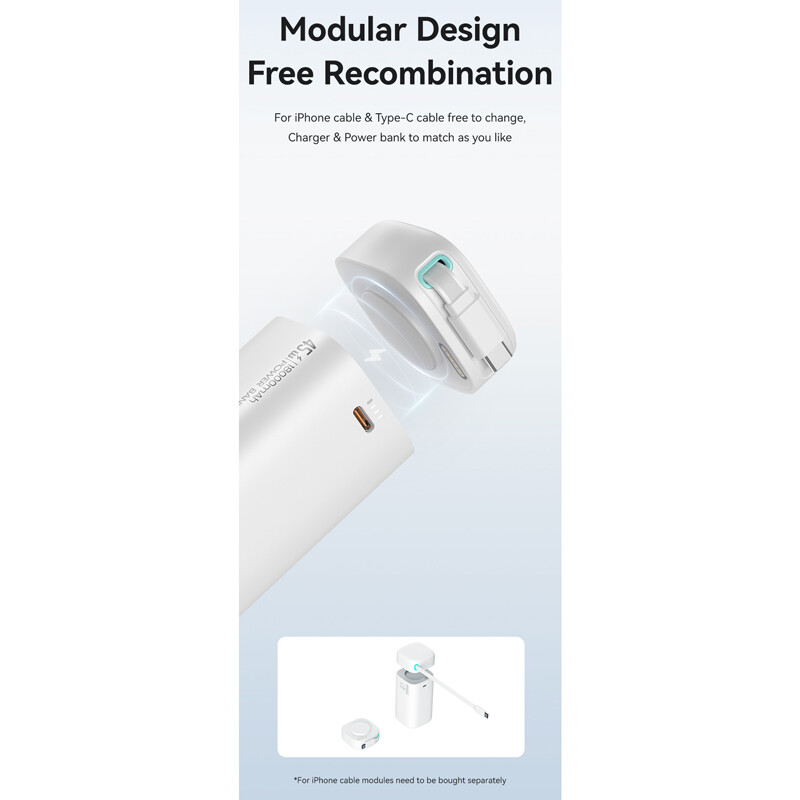 پاور بانک فست شارژ یوسامز XMF Series US-CD216 PD 45W ظرفیت 18000 میلی آمپر ساعت